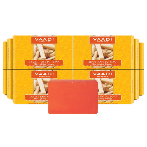 Pack of 12 Divine Sandal Soap with Saffron & Turmeric (75 gms x 12)