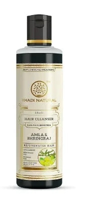 Khadi Pure Amla & Bhringraj Shampoo (210ml Each) SLS & Paraben Free combo pack of 2 bottles