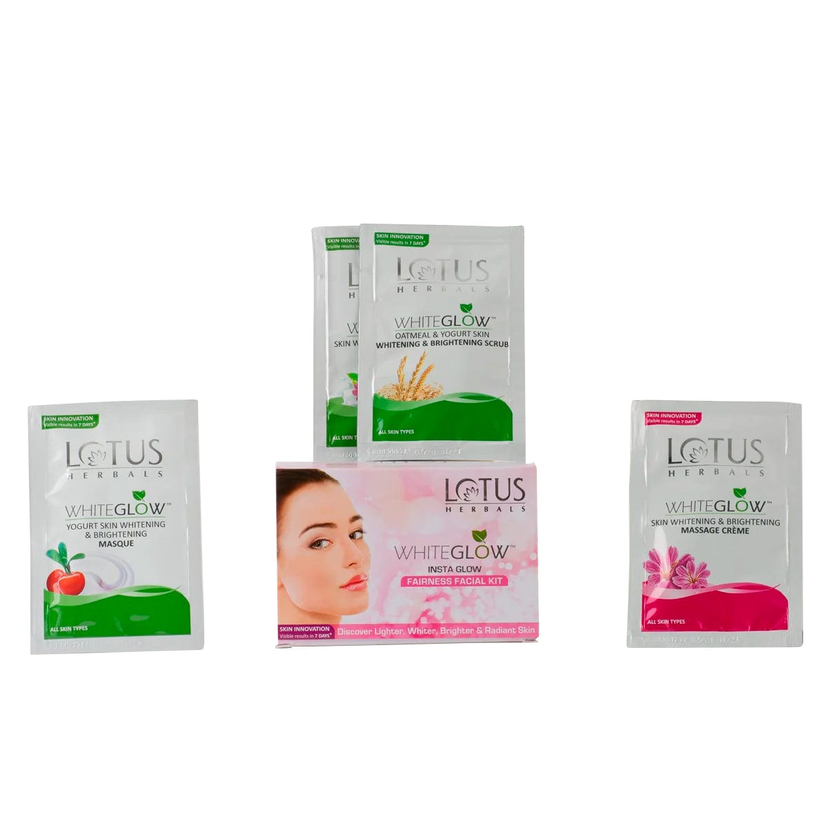 WhiteGlow InstaGlow Brightening 4 in 1 Facial Kit