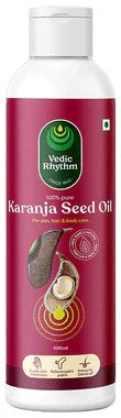 Vedic Rhythm Oil Karanja Oil for Hair Ear and Skin bottle of 200 ml oil