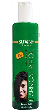 Bakson's Sunny Arnica Hair Oil with Jaborandi bottle of 150 ml oil