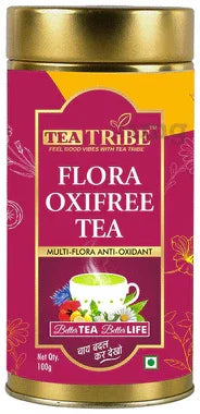 Tea Tribe Flora Oxifree Tea jar of 100 gm leaves