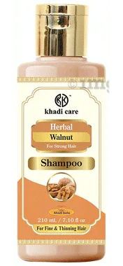 Khadi Care Herbal Walnut Shampoo bottle of 210 ml shampoo