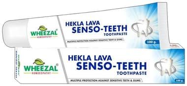 Wheezal Hekla Lava Senso-Teeth Toothpaste tube of 100 gm toothpaste