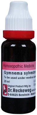 Dr. Reckeweg Gymnema Syl Mother Tincture Q bottle of 20 ml mother tincture