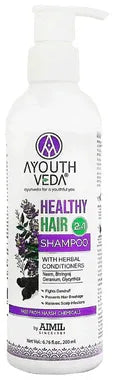Ayouthveda Healthy Hair 2 in 1 Shampoo with Herbal Conditioners to Prevent Breakage & Dandruff Shampoo pump bottle of 200 ml shampoo