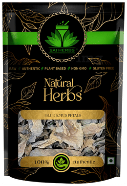 Sai Herbs Blue Lotus Petals packet of 100 gm pack