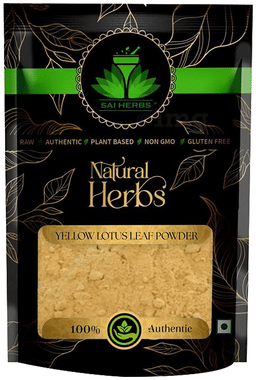 Sai Herbs Yellow Lotus Leaf Powder packet of 250 gm powder