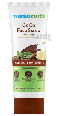 Mamaearth Coco Face Scrub | Paraben & SLS-Free | For All Skin Types tube of 100 gm scrub by Mamaearth – Shop authentic Mamaearth products. Free S/H Singapore, Dubai, Japan. Trusted since 2013, 50K+ orders