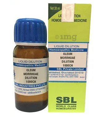 SBL Oleum Morrhuae Dilution 1000 CH bottle of 30 ml dilution