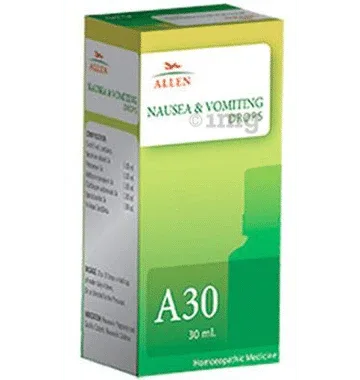 Allen A30 Nausea & Vomiting Drop bottle of 30 ml drop