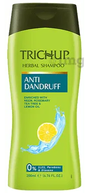 Vasu Trichup Anti-Dandruff Shampoo bottle of 200 ml shampoo