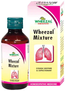Wheezal Mixture Syrup bottle of 120 ml syrup