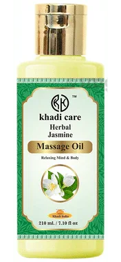 Khadi Care Massage Oil Herbal Jasmine bottle of 210 ml oil