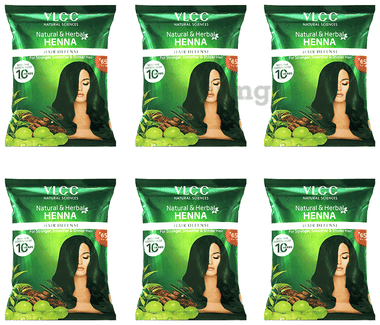 VLCC Natural & Herbal Henna (120gm Each) combo pack of 6 packs