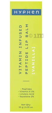 Hyphen Vitamin Infused Peptide Lip Balm Vanilla tube of 10 gm balm