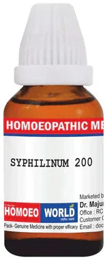 Dr. Majumder Homeo World Syphilinum Dilution 200 bottle of 10 ml dilution