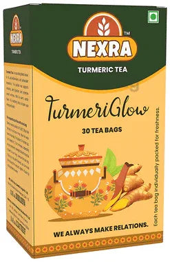 Nexra Turmeri Glow Tea Bag (2gm Each) box of 30 tea bags