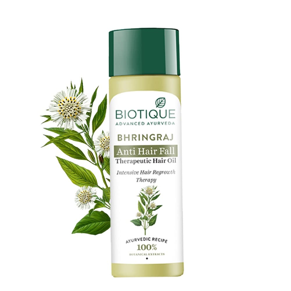 Bhringraj Anti Hair fall therapeutic Hair oil 200ml Round bottle