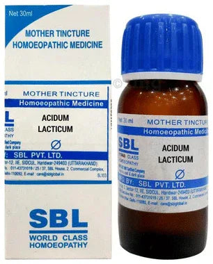 SBL Acidum Lacticum Mother Tincture Q bottle of 30 ml mother tincture