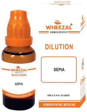 Wheezal Sepia Dilution 30 bottle of 30 ml dilution