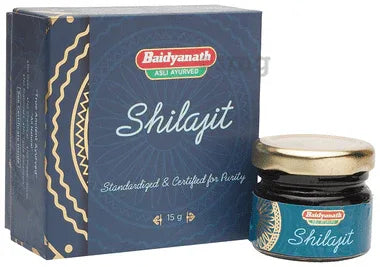 Baidyanath (Jhansi) Shilajit | For Strength, Stamina & Vigour jar of 15 gm paste