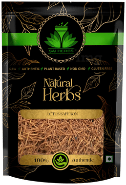 Sai Herbs Lotus Saffron packet of 100 gm pack