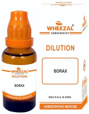 Wheezal Borax Dilution 30 CH bottle of 30 ml dilution