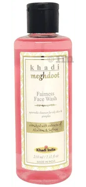 Khadi Meghdoot Fairness Face Wash pump bottle of 210 ml face wash