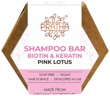 Pratha Shampoo Bar Pink Lotus box of 80 gm soap