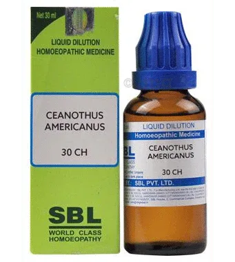 SBL Ceanothus Americanus Dilution 30 CH bottle of 30 ml dilution