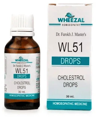 Wheezal WL51 Cholestrol Drop bottle of 30 ml drop