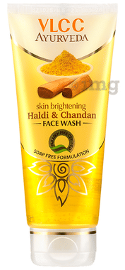VLCC Ayurveda Skin Brightening Haldi & Chandan Face Wash tube of 100 ml face wash