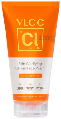 VLCC Clinic Skin Clarifying De-Tan Face Wash tube of 150 ml face wash