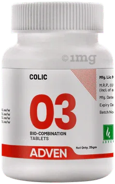 Adven Colic Biocombination Tablet bottle of 25 gm biocombination tablet