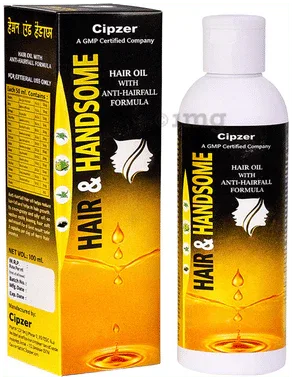 Cipzer Hair & Handsome Oil | for Hair Fall Control, Dandruff Care & Root Nourishment Oil bottle of 100 ml oil