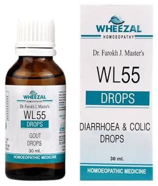 Wheezal WL55 Diarrhoea & Colic Drop bottle of 30 ml drop