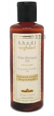 Khadi Meghdoot Maha Bhringraj Oil bottle of 210 ml oil