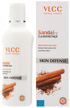 VLCC Sandal Cleansing Milk bottle of 100 ml cleanser