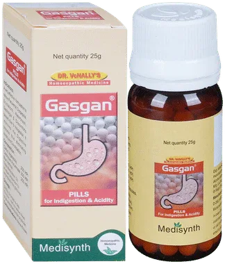 Medisynth Gasgan Pill bottle of 25 gm tablet