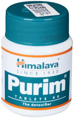Himalaya Purim Tablet for Detoxification bottle of 60 tablets