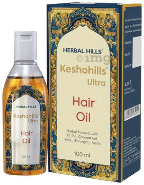 Herbal Hills Keshohills Ultra Hair Oil bottle of 100 ml oil