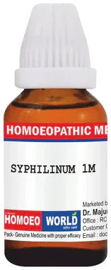 Dr. Majumder Homeo World Syphilinum Dilution 1M bottle of 10 ml dilution