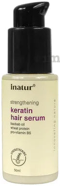 Inatur Keratin Hair Serum pump bottle of 50 ml serum