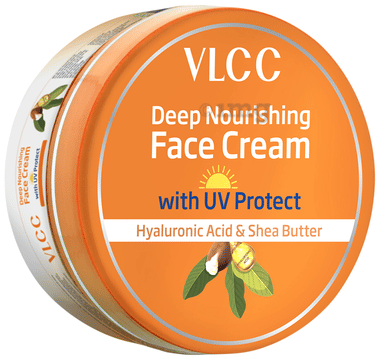 VLCC Deep Nourishing Face Cream with UV Protect Cream jar of 350 ml cream