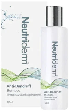 Neutriderm Anti Dandruff Shampoo bottle of 120 ml shampoo