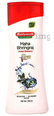 Baidyanath (Jhansi) Maha Bhringraj Herbal Shampoo bottle of 100 ml shampoo