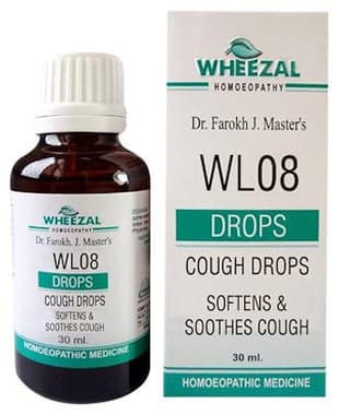 Wheezal WL08 Cough Drop bottle of 30 ml drop