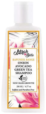 Mirah Belle Onion Avocado Green Tea Rapunzel Range Shampoo (200ml Each)