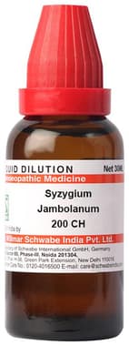 Dr Willmar Schwabe India Syzygium Jambolanum Dilution 200 CH bottle of 30 ml dilution